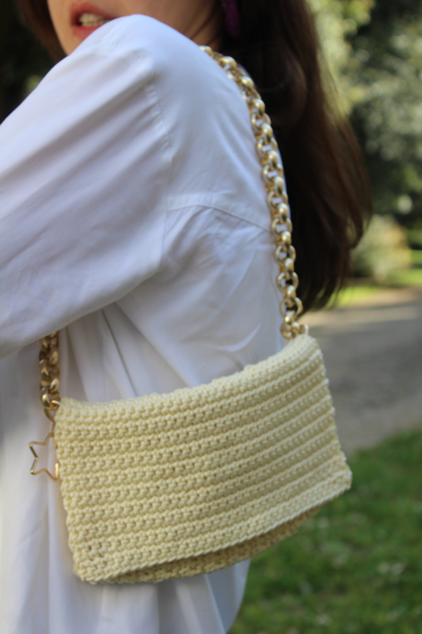 Vanilla Crochet Bag
