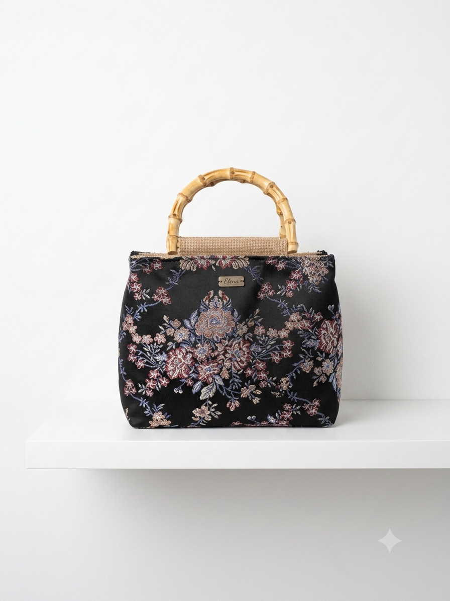 Juta Bag con rivestimento in tessuto