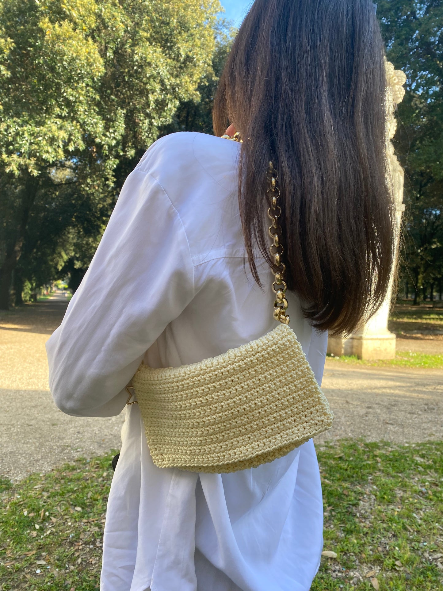 Vanilla Crochet Bag