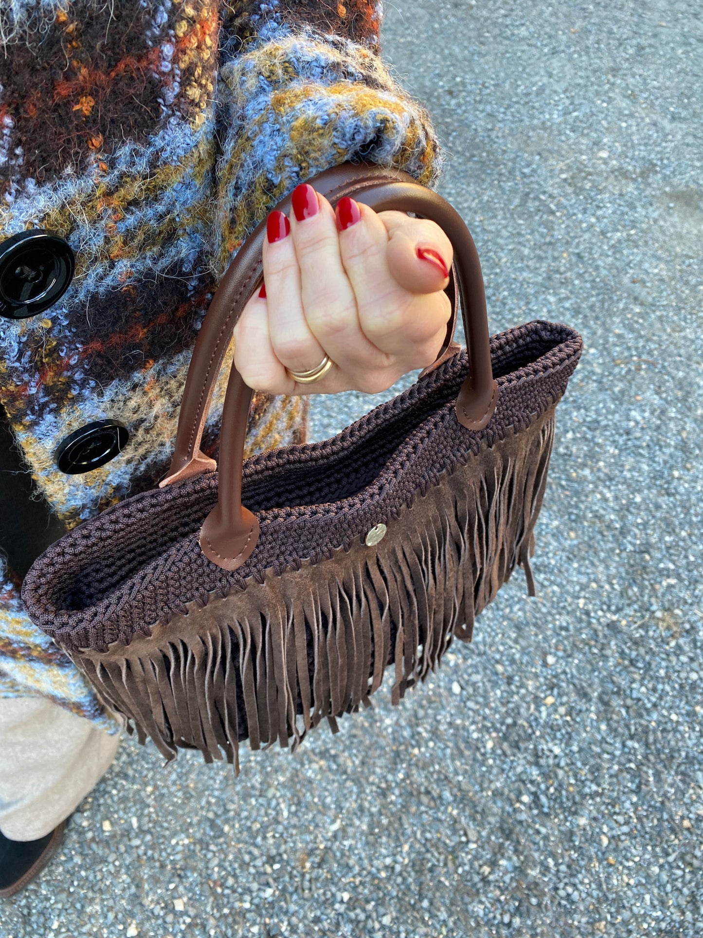 Fringe Bag - Marrone