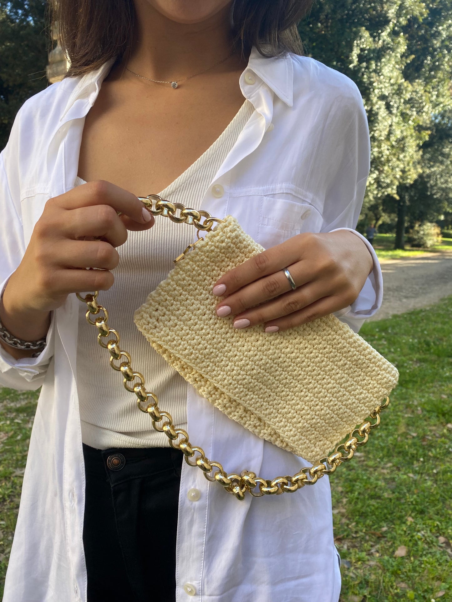 Vanilla Crochet Bag