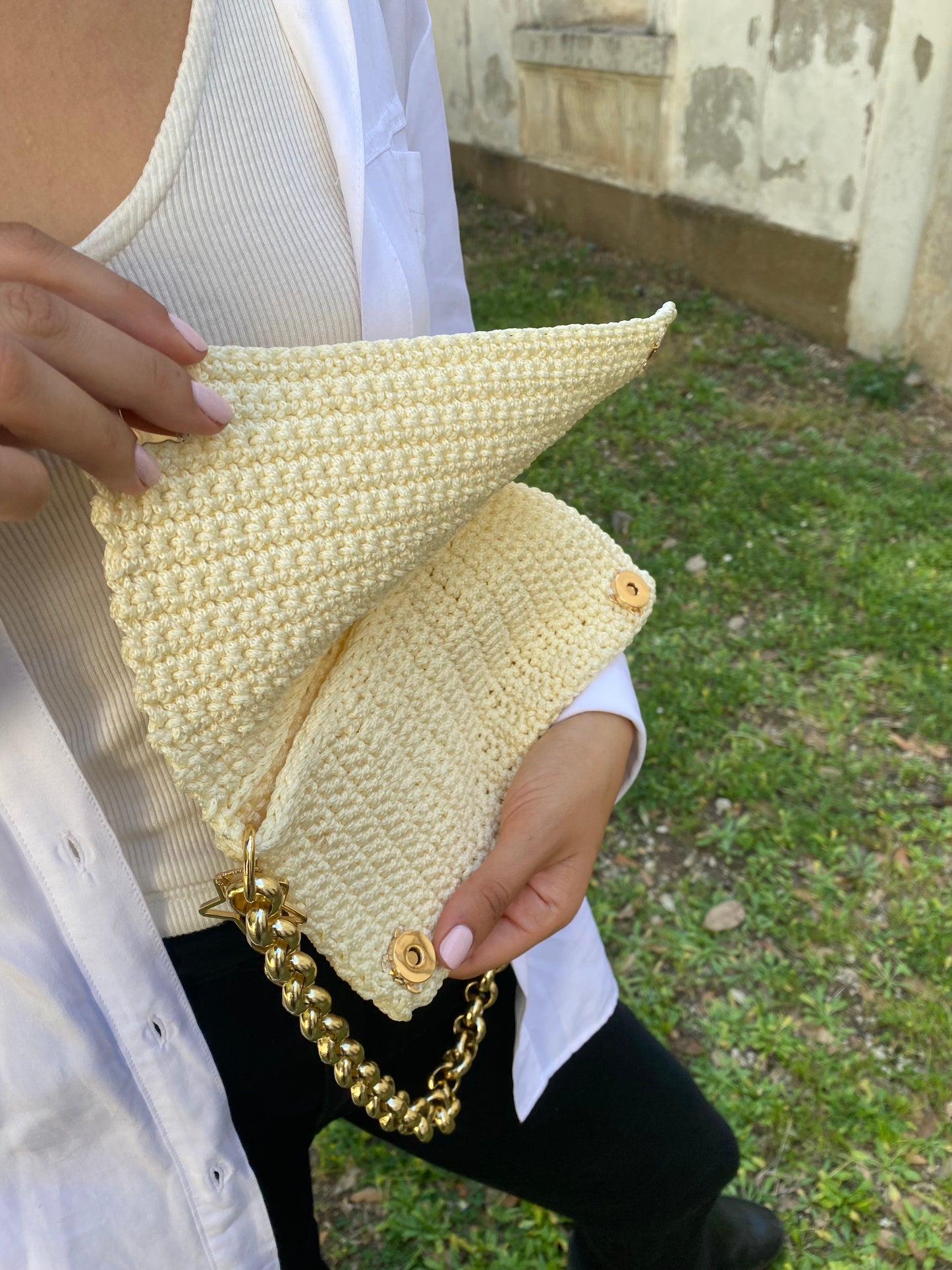 Vanilla Crochet Bag