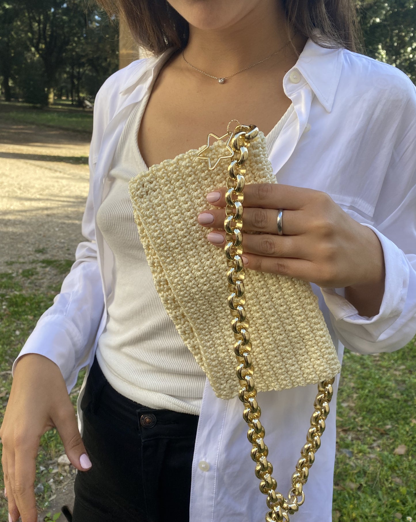 Vanilla Crochet Bag