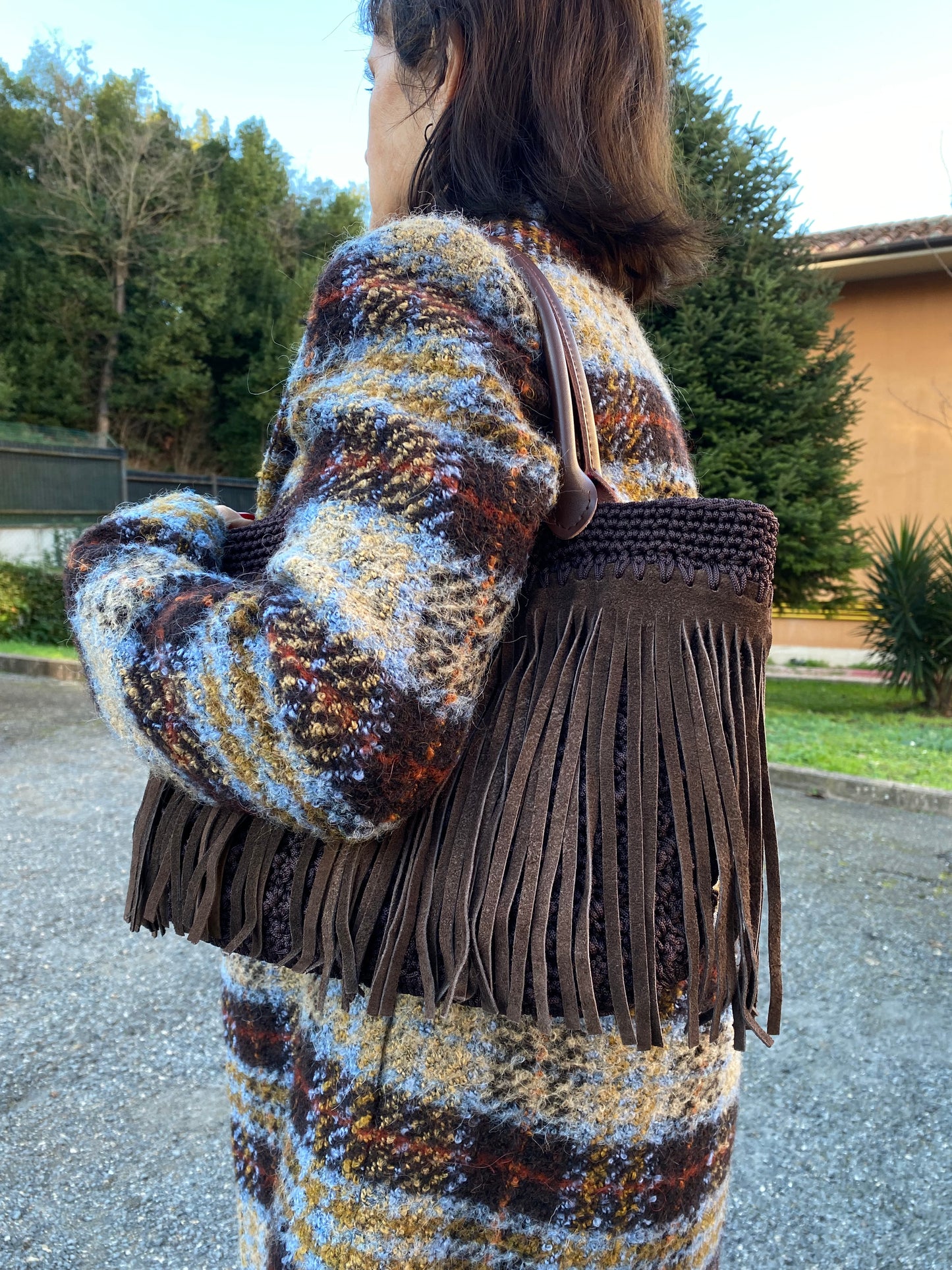 Fringe Bag - Marrone