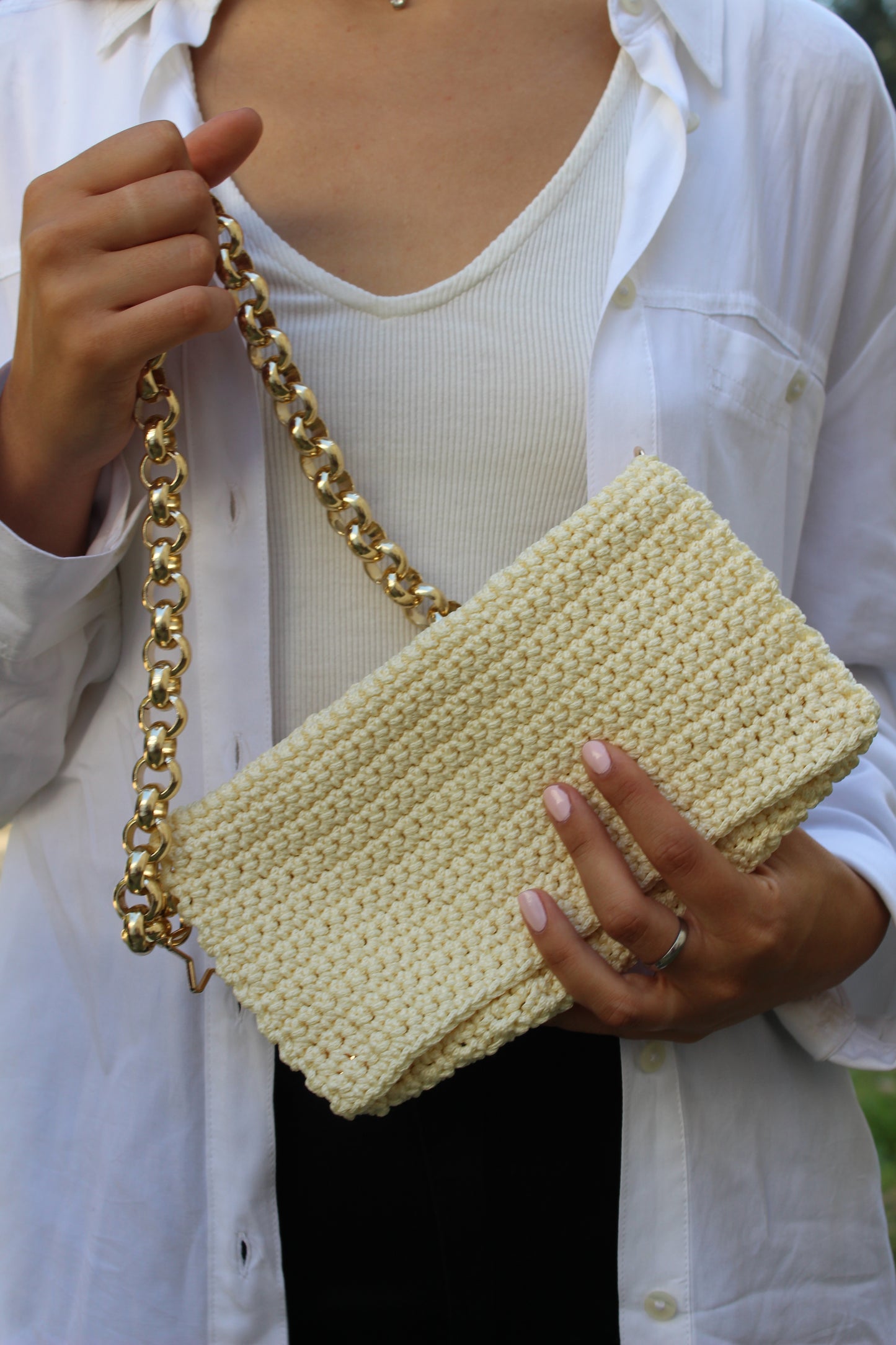 Vanilla Crochet Bag