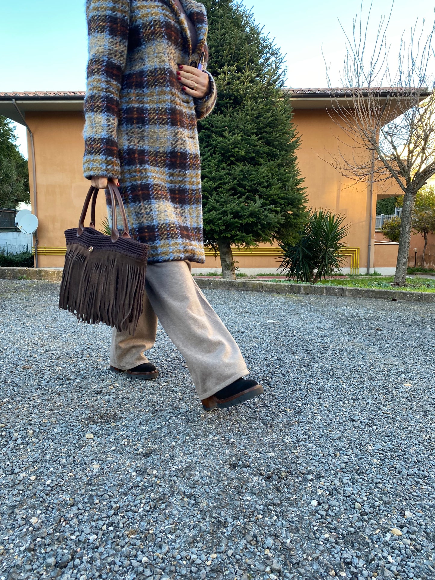 Fringe Bag - Marrone