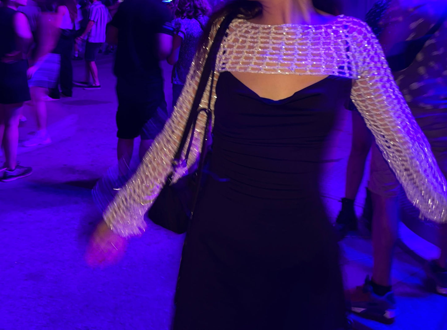 Mesh Croptop - Lurex