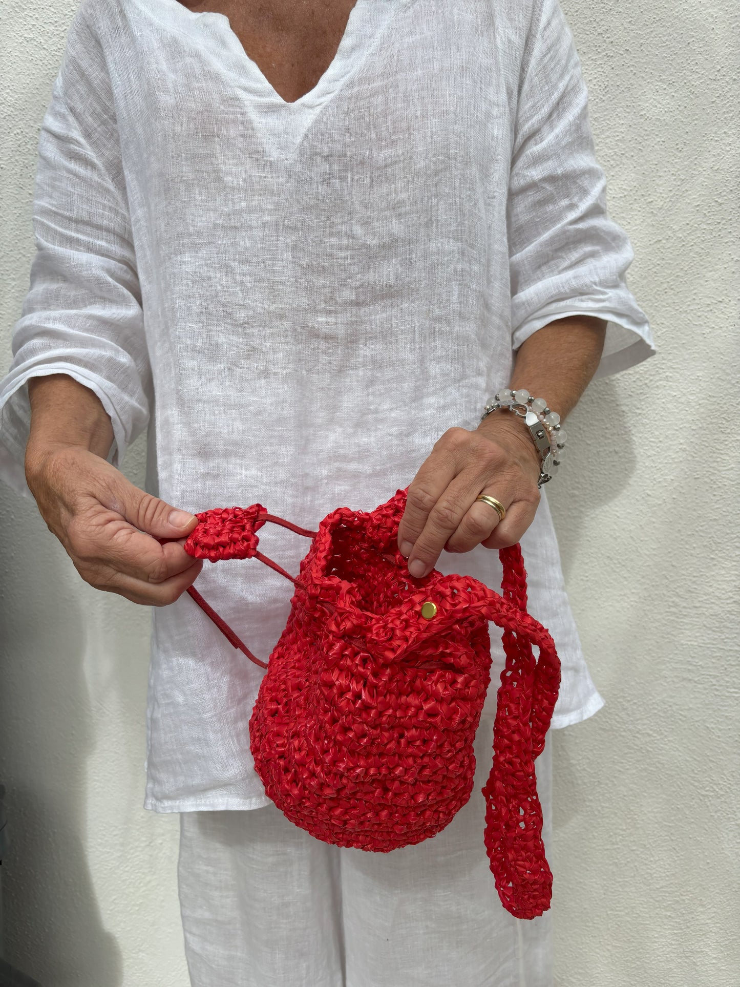 Freddy - Mini Bucket Bag con tracolla