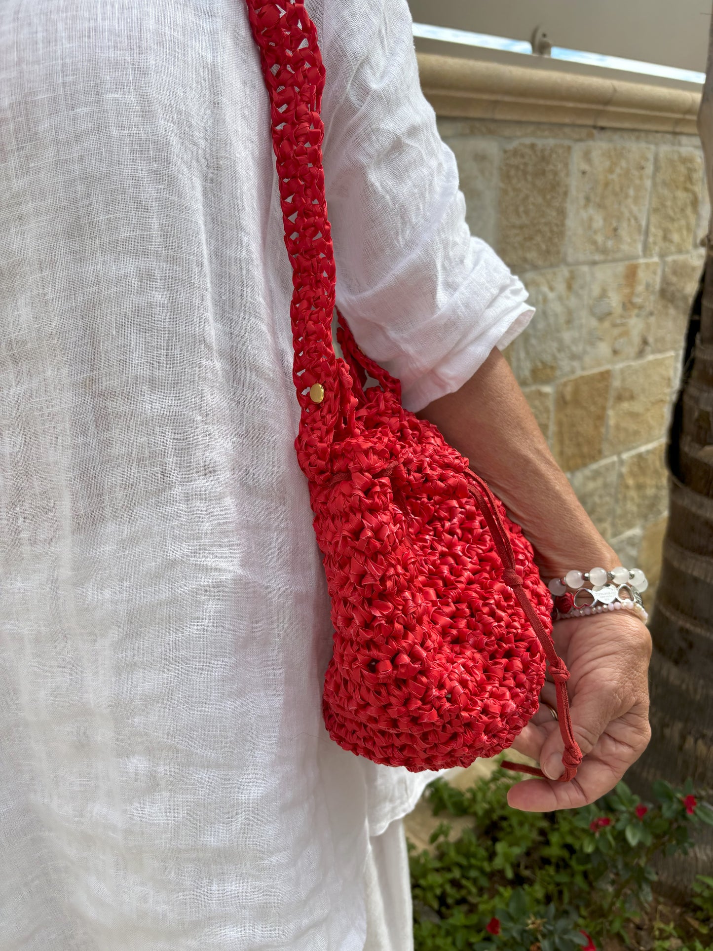 Freddy - Mini Bucket Bag con tracolla