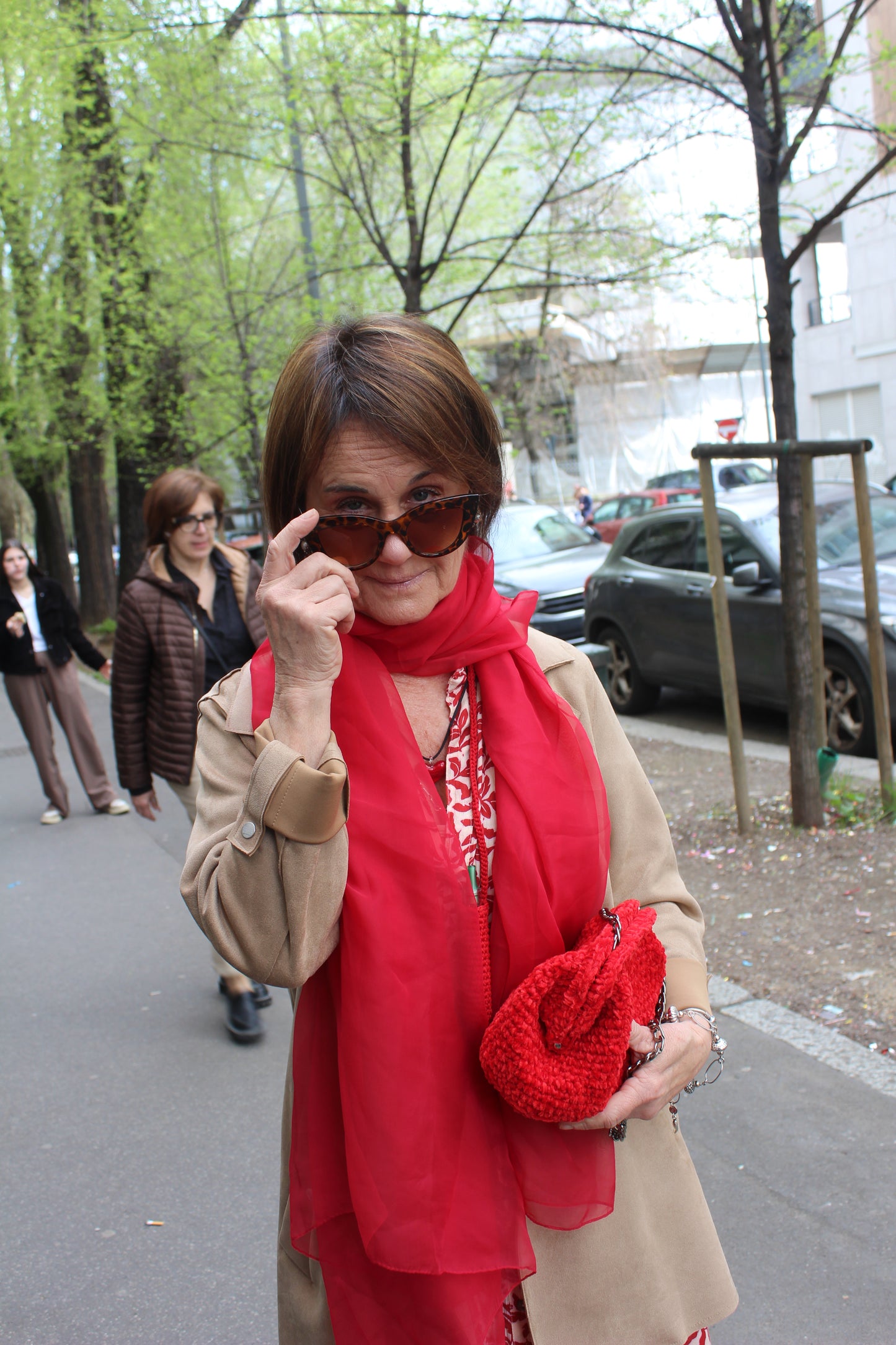 Clutch in Fettuccia Rossa