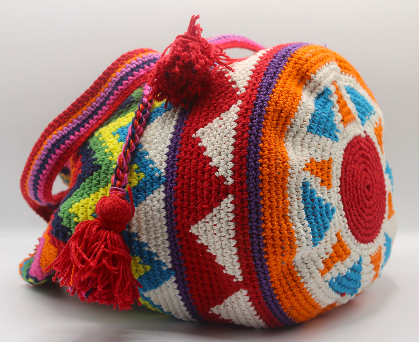Bucket Crochet Bag Maxi con Tracolla