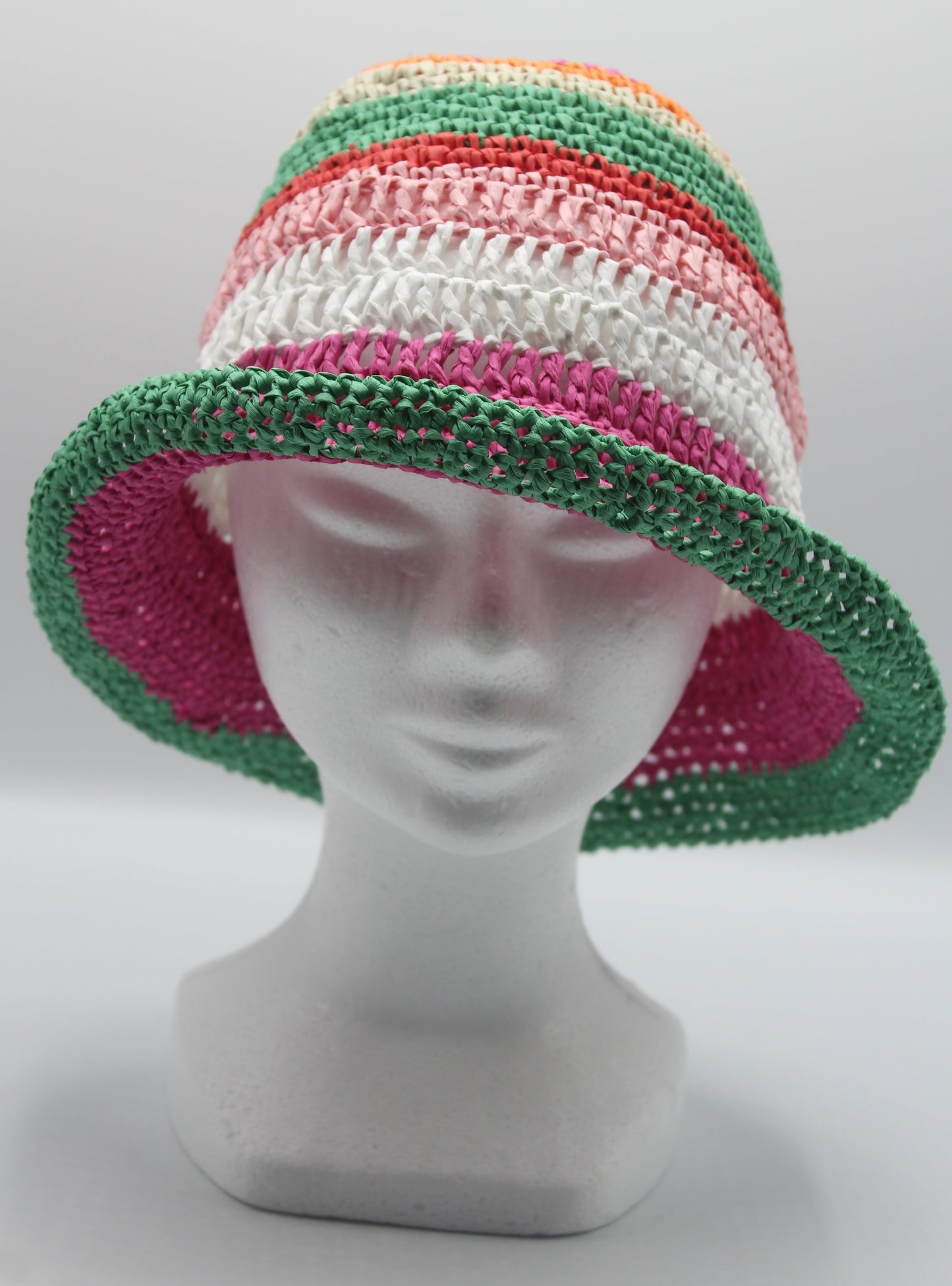 Cappello alla Pescatora in Rafia - Multicolore