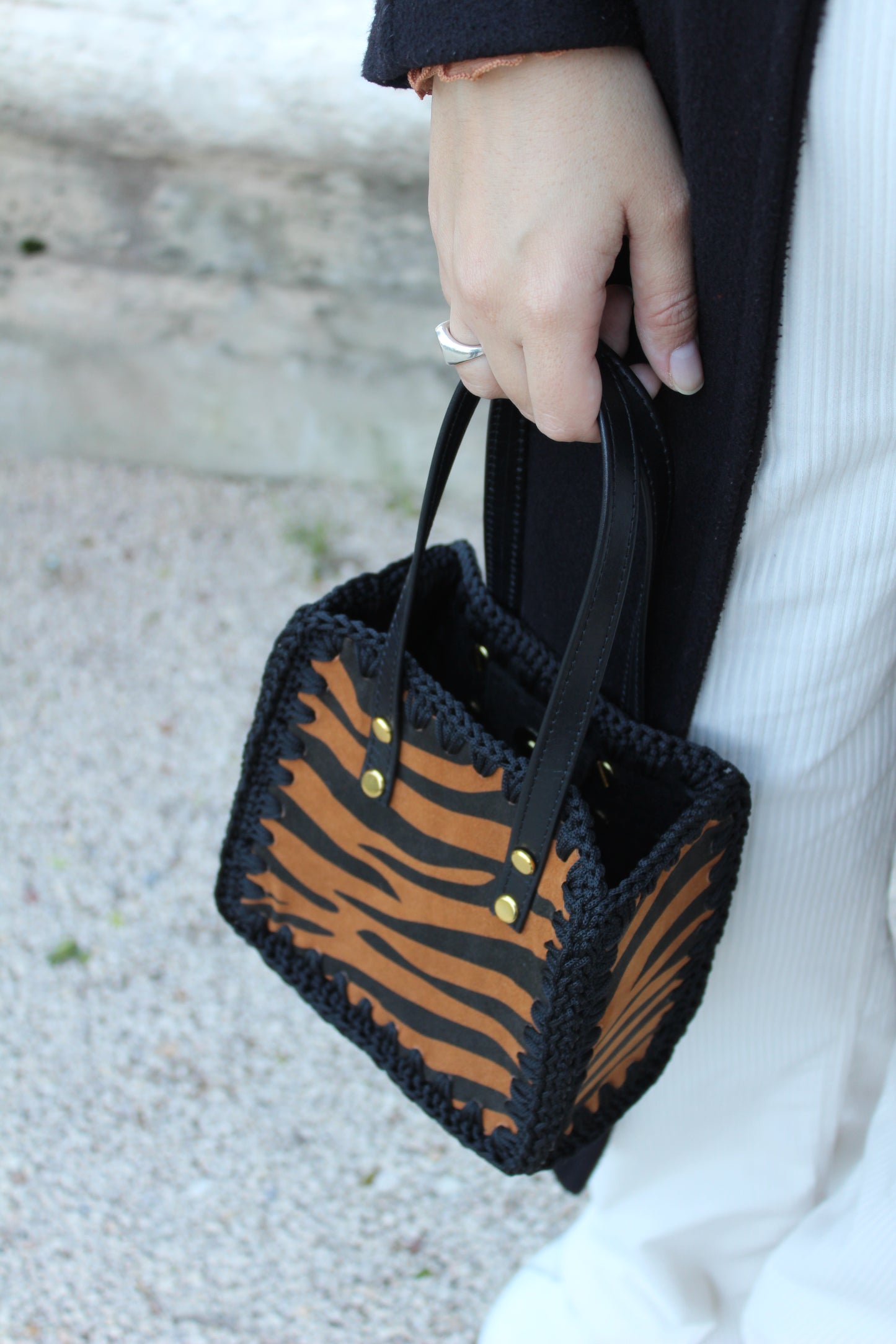 Fancy Bag - Zebrata Marrone