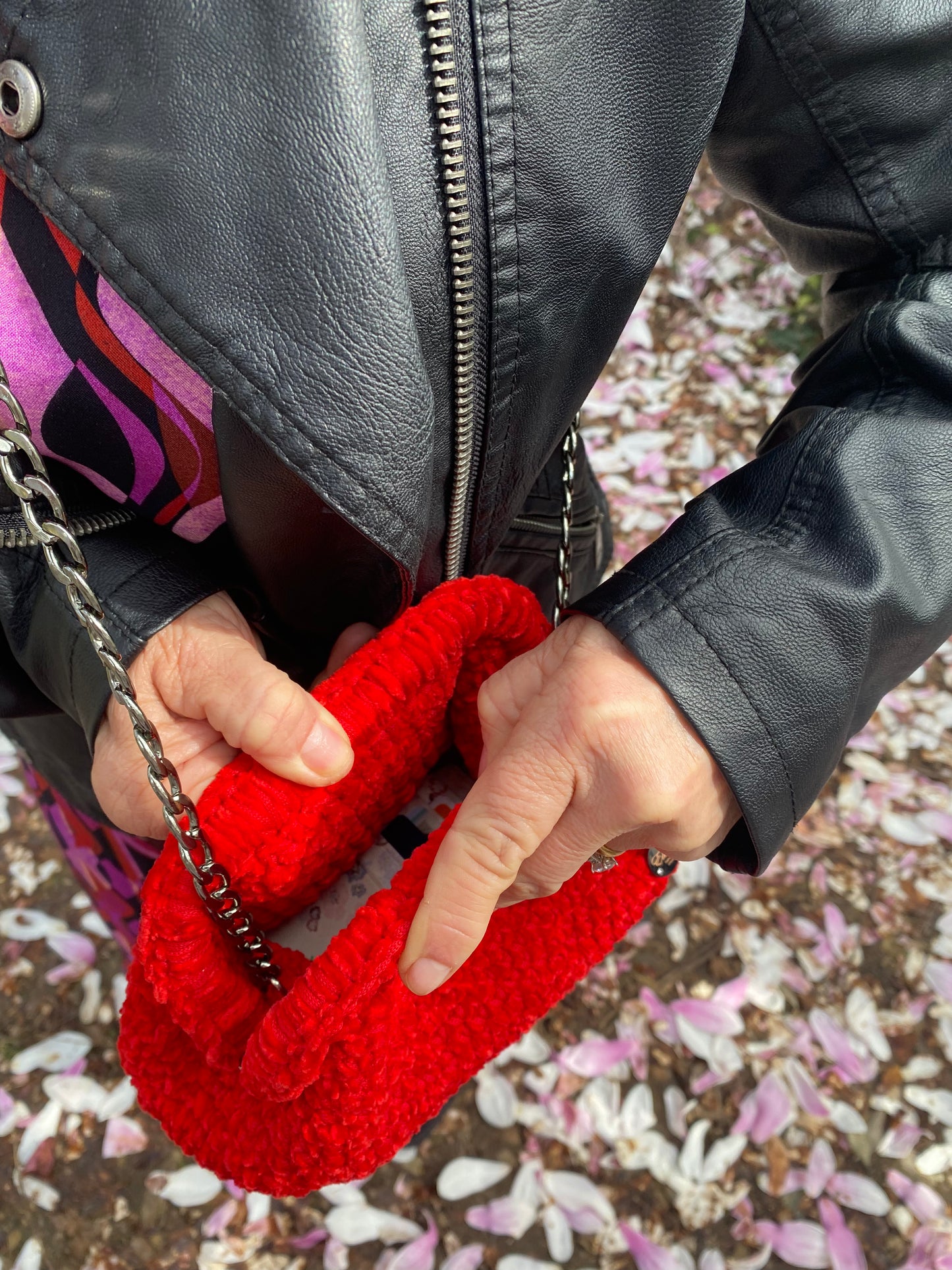 Clutch in Fettuccia Rossa