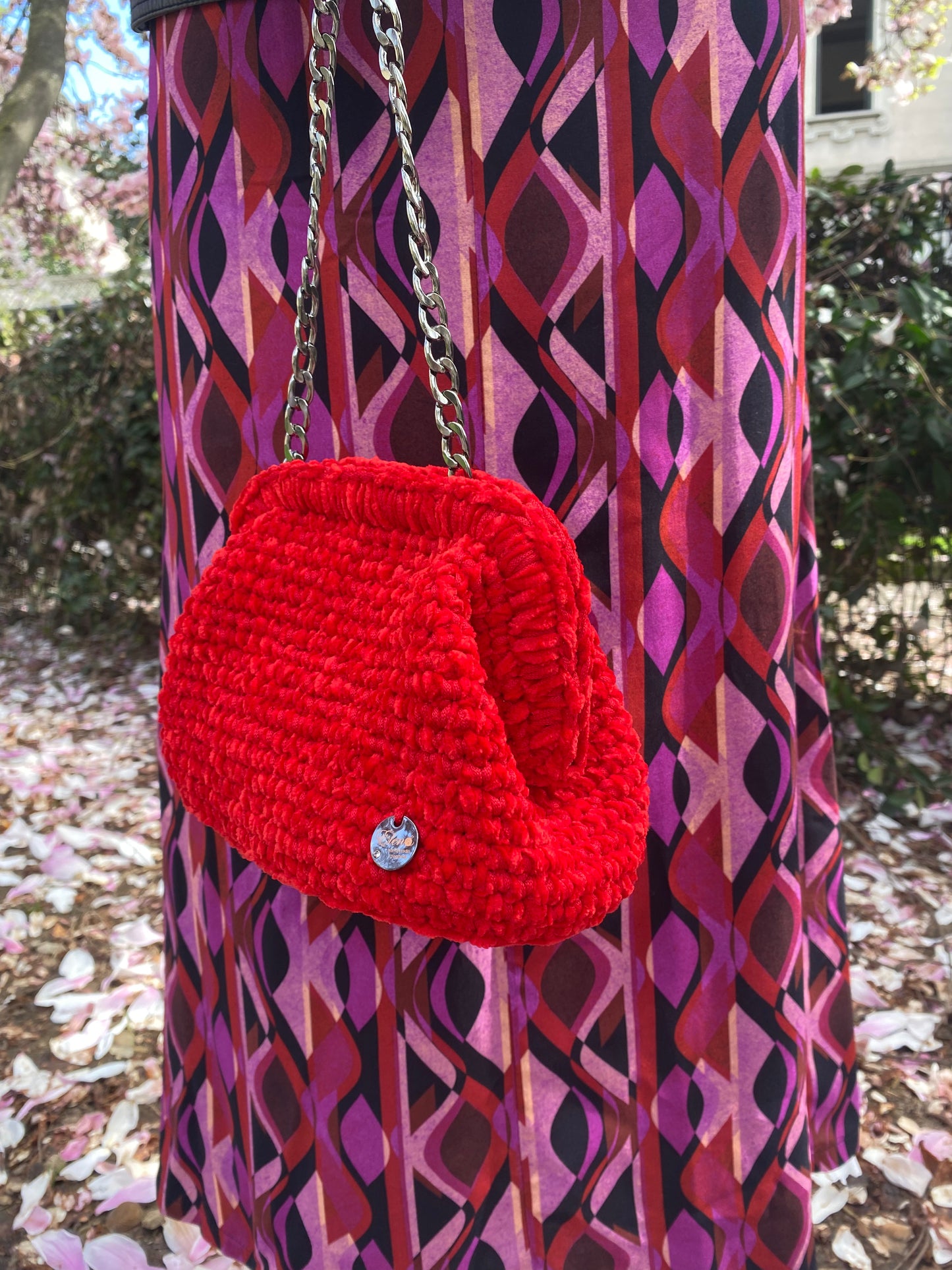Clutch in Fettuccia Rossa