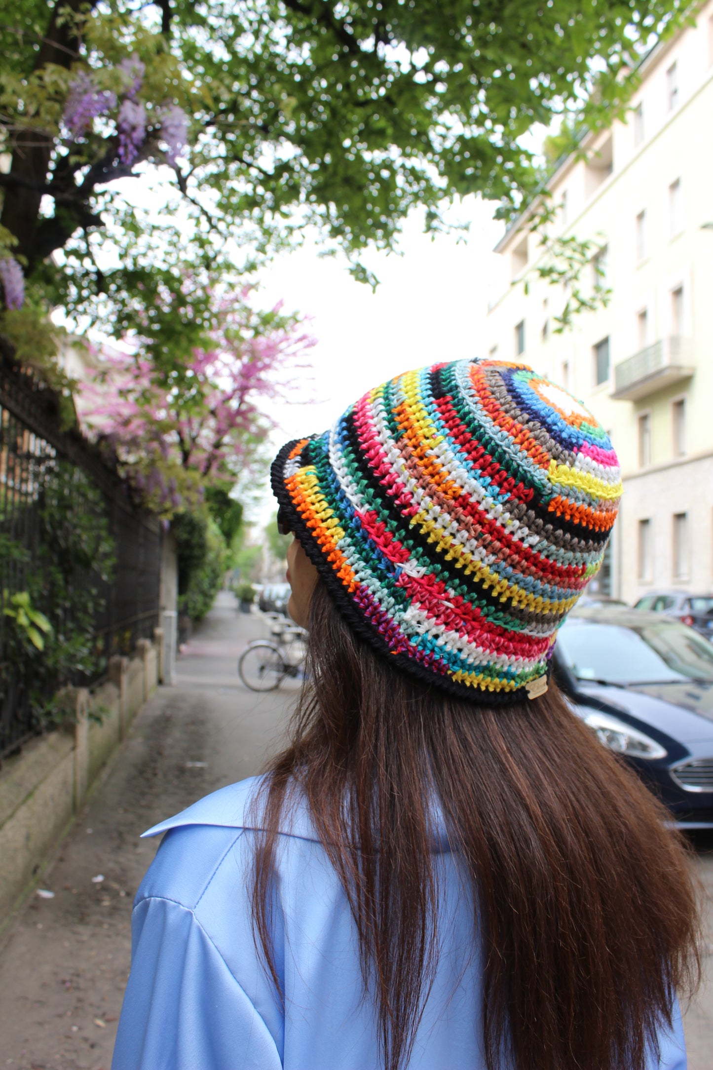 Cappello alla Pescatora - Scrappy Black Bucket Hat