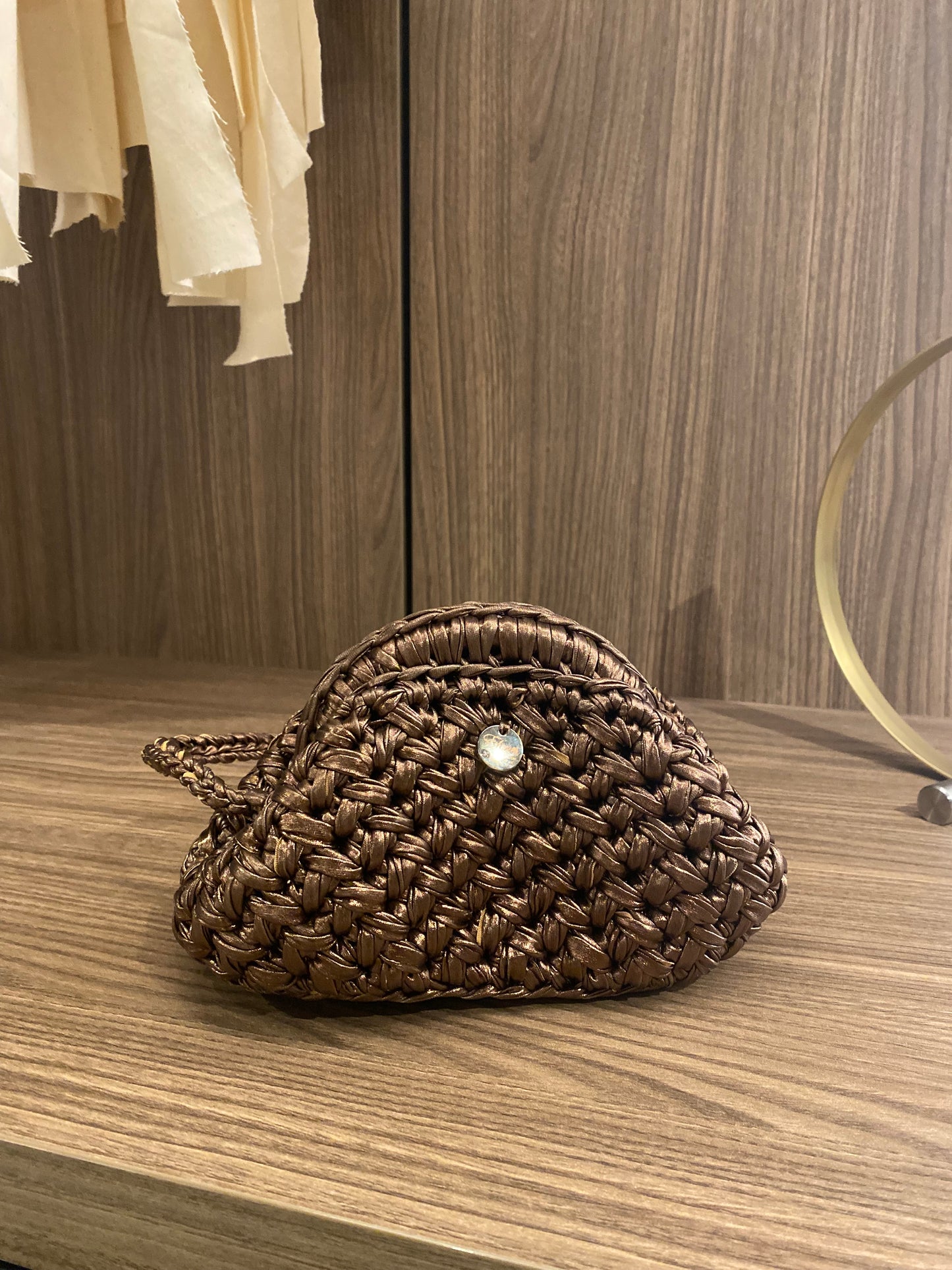 Pepita - Mini Clutch Bronzo