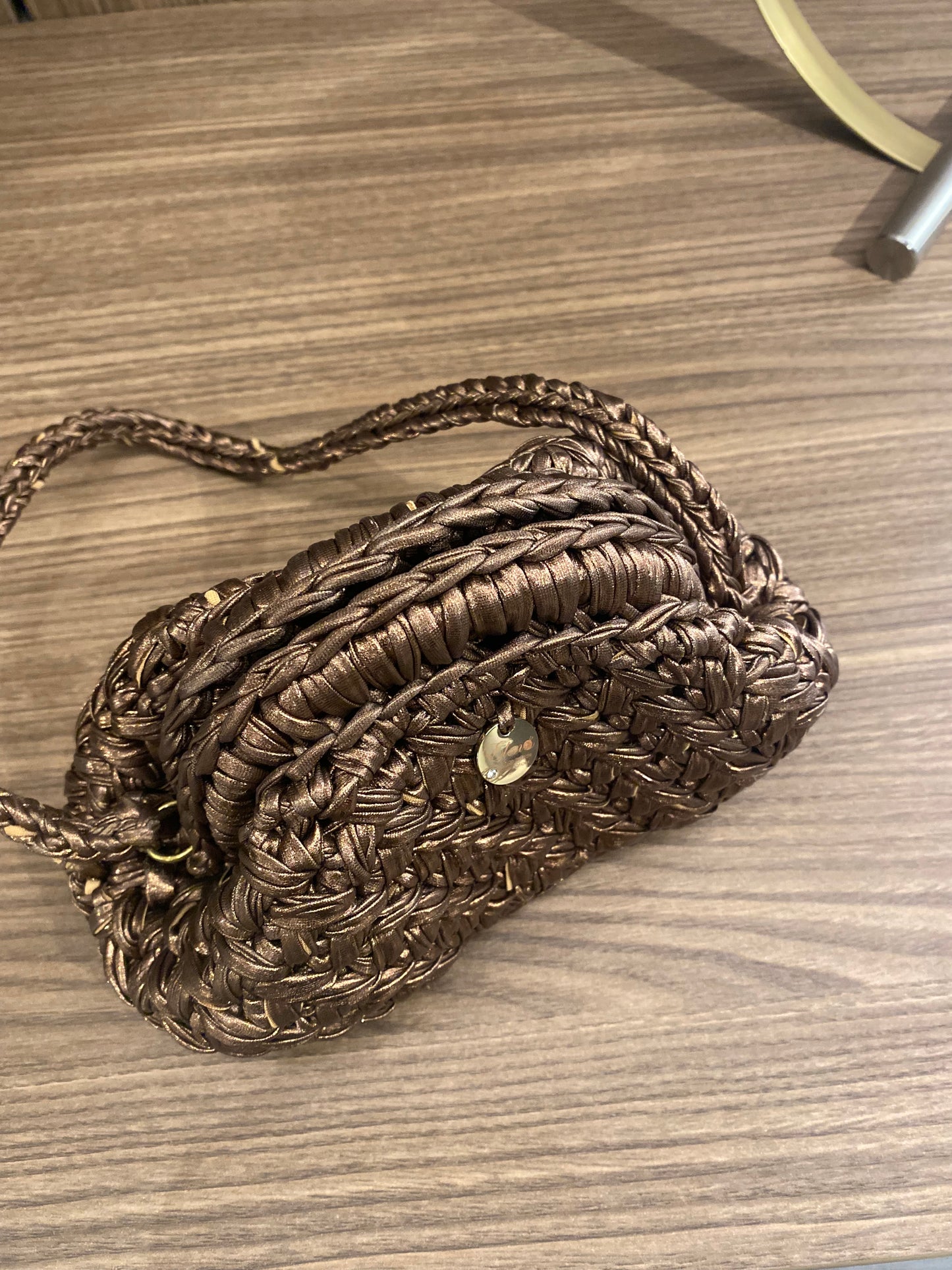 Pepita - Mini Clutch Bronzo