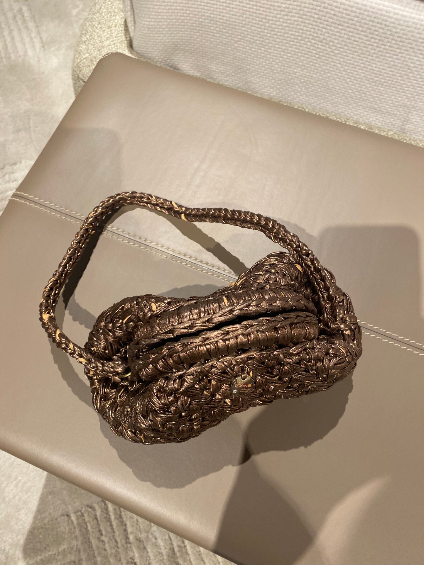 Pepita - Mini Clutch Bronzo