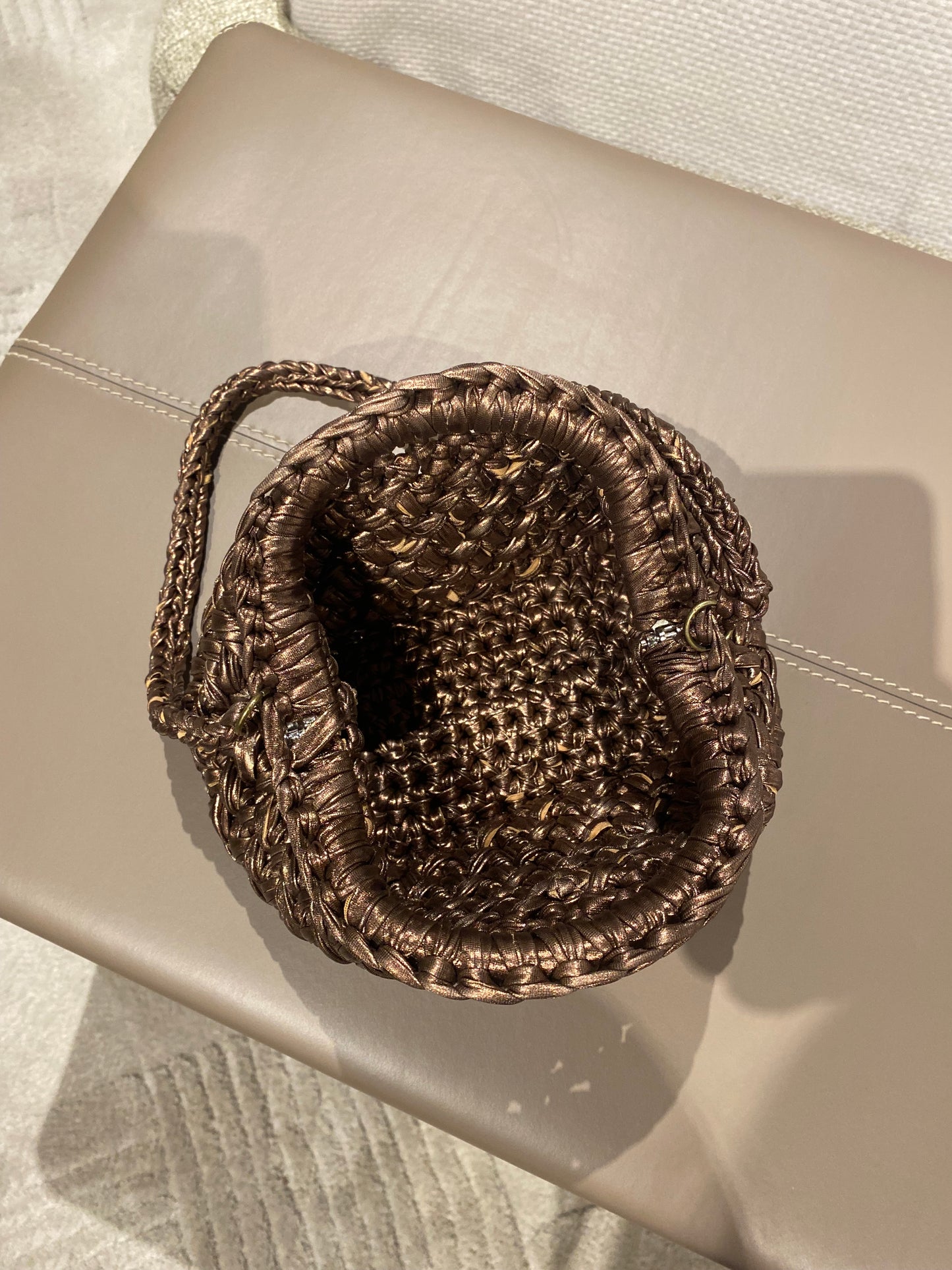 Pepita - Mini Clutch Bronzo