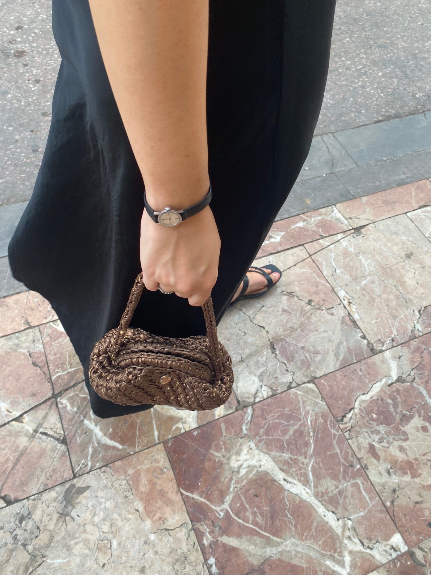Pepita - Mini Clutch Bronzo