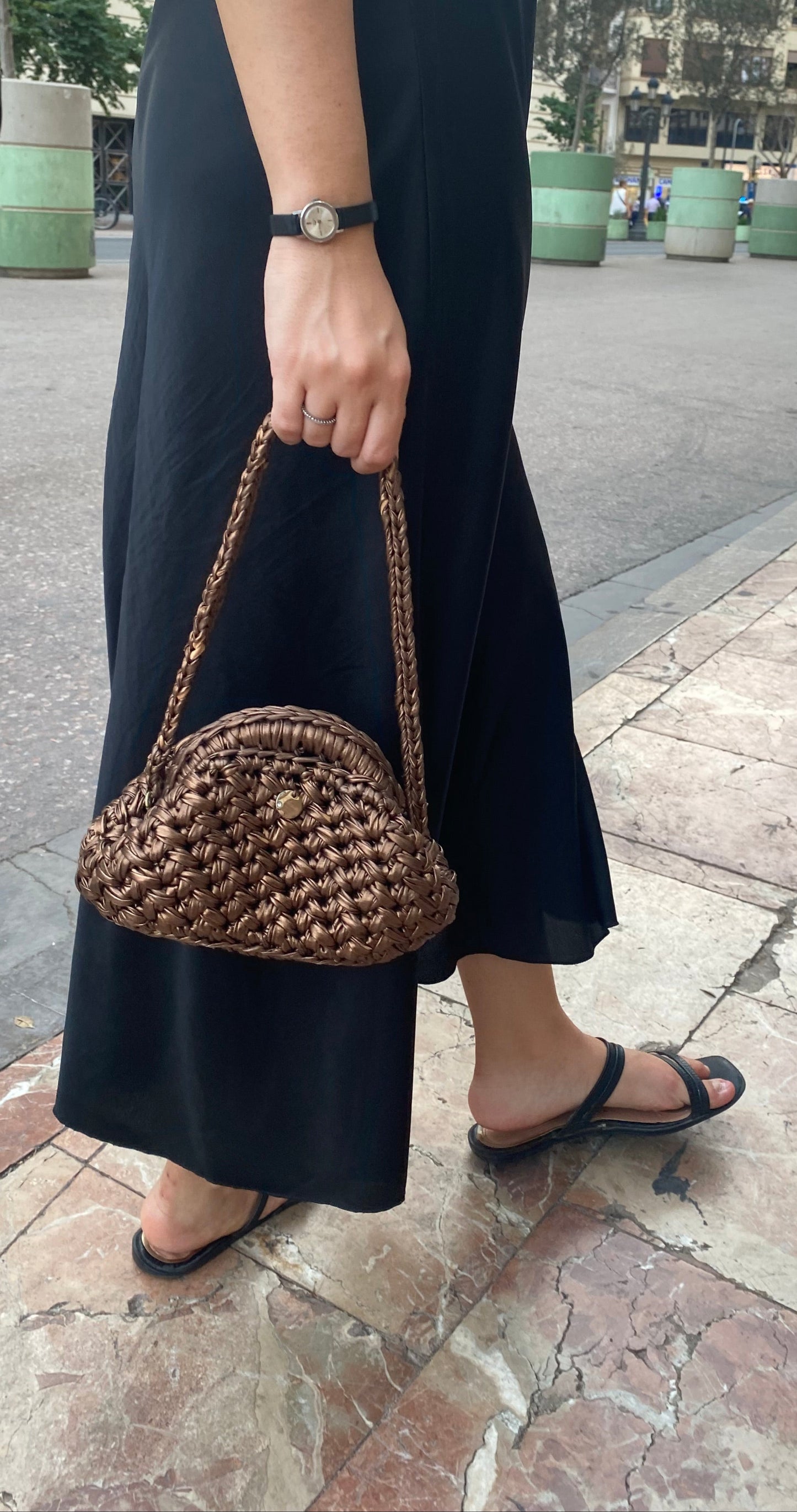 Pepita - Mini Clutch Bronzo