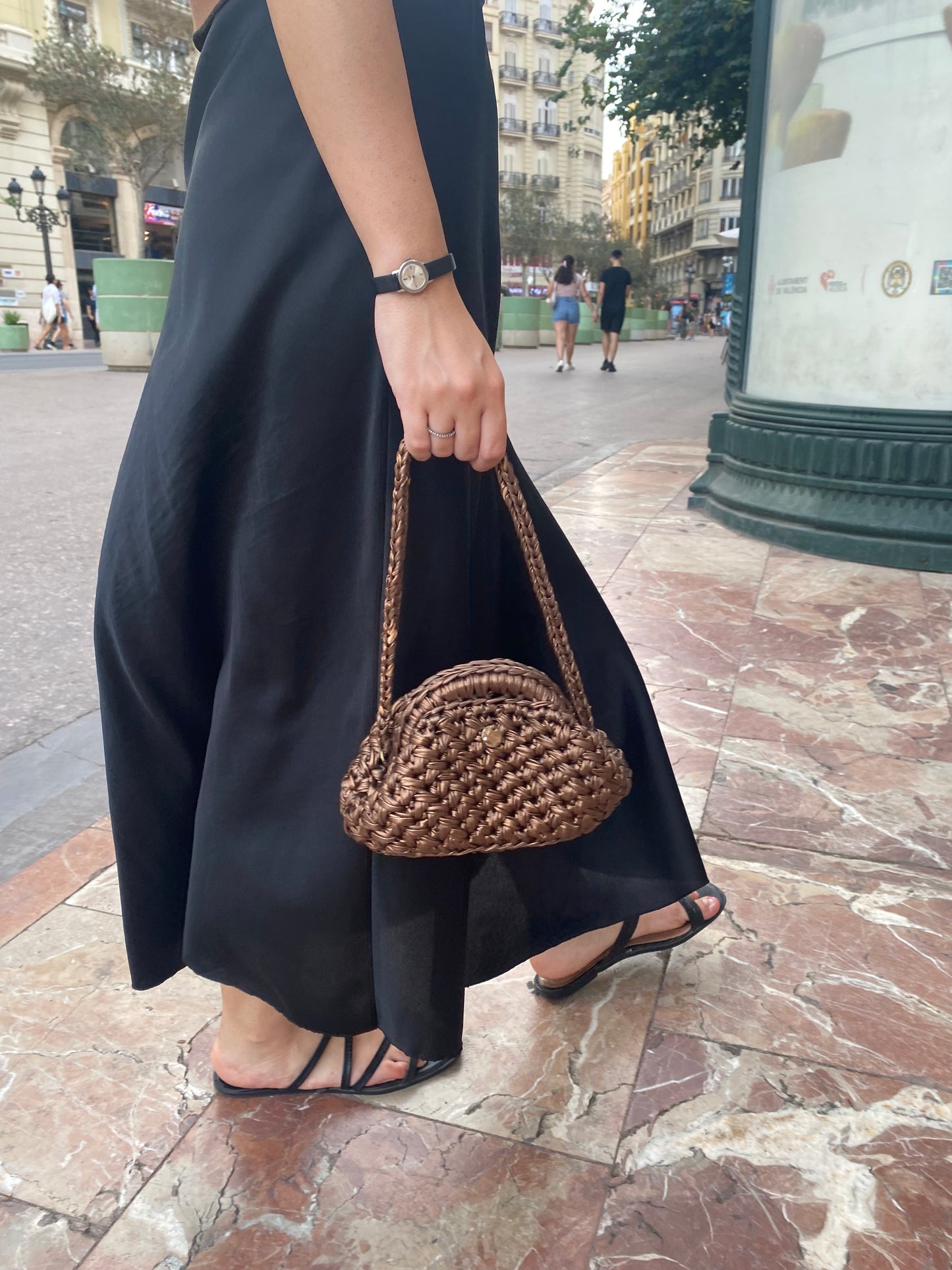 Pepita - Mini Clutch Bronzo