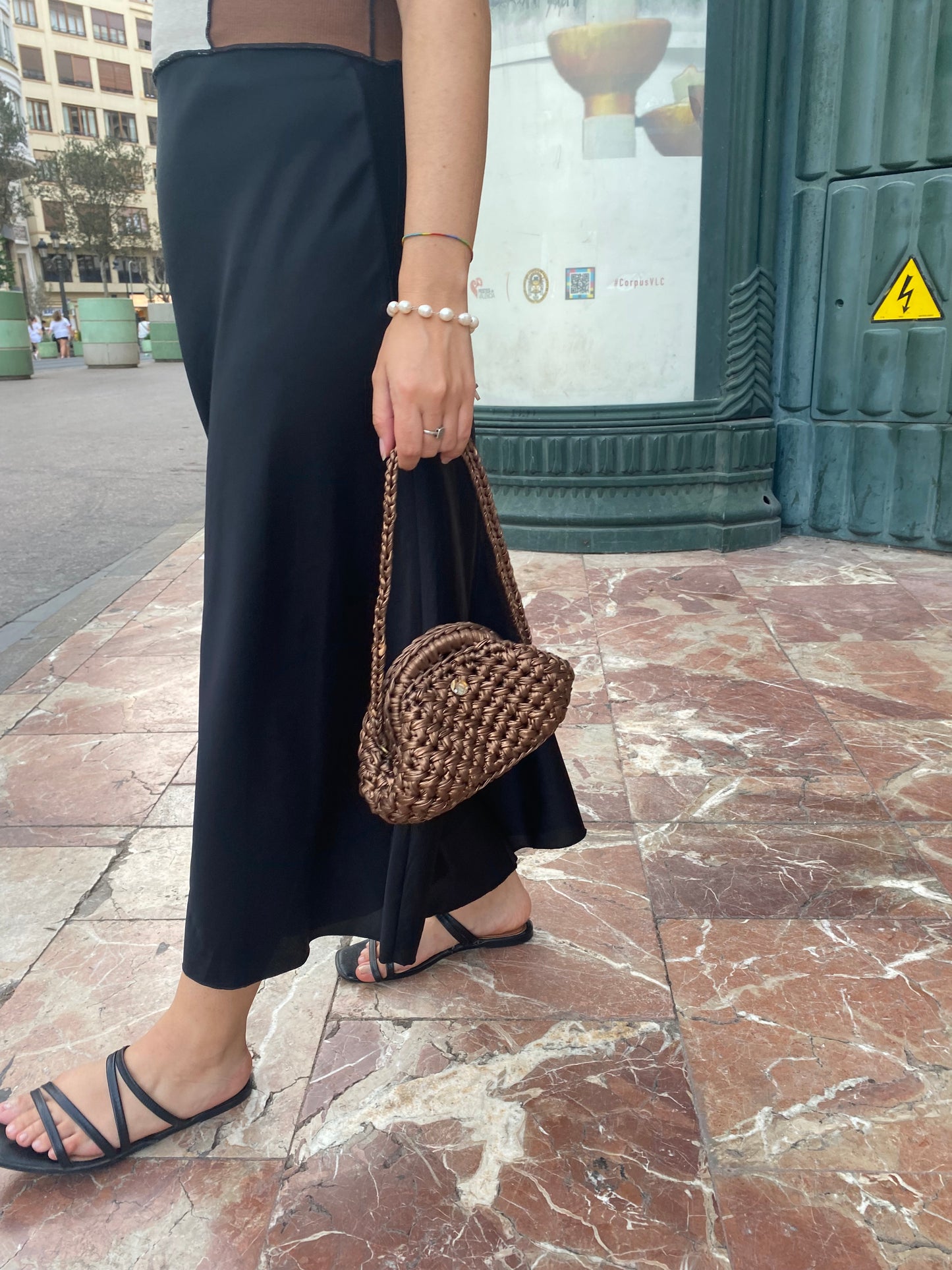 Pepita - Mini Clutch Bronzo
