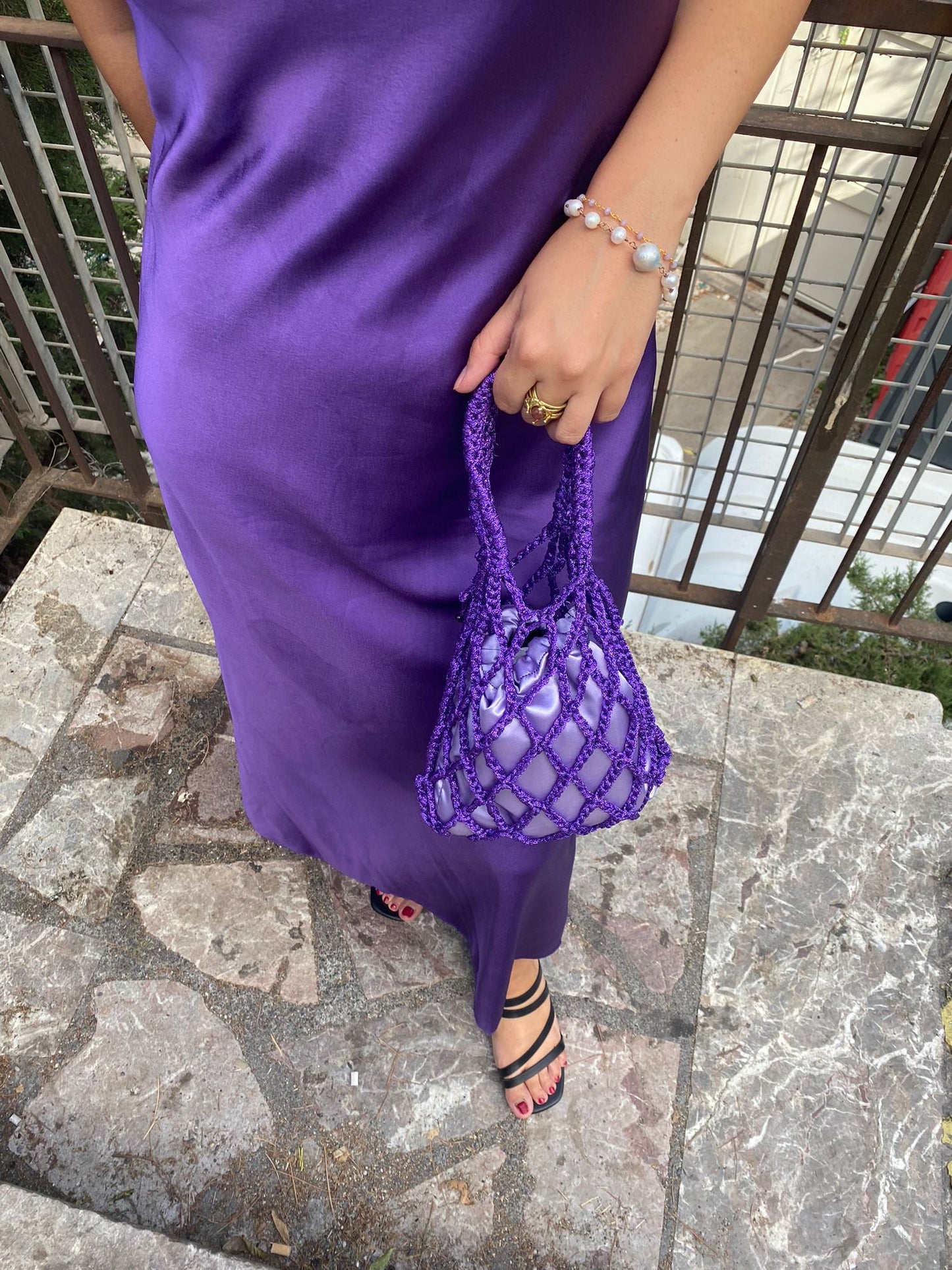 Petit Sac Viola Lurex