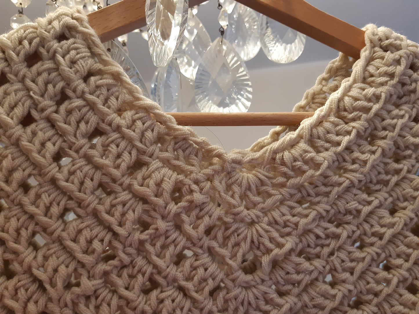 Poncho Granny Style con frange
