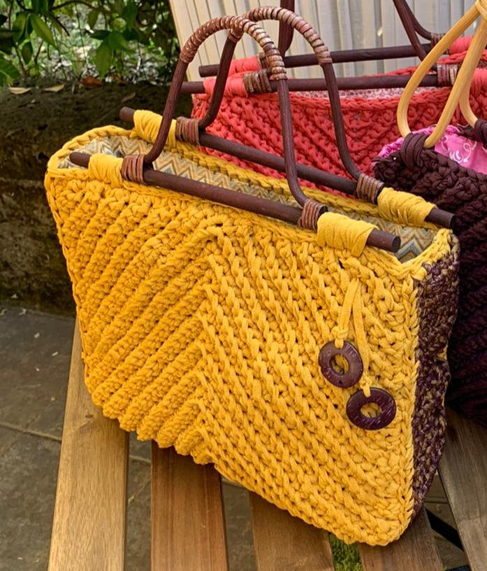 Shopper Lady - giallo senape