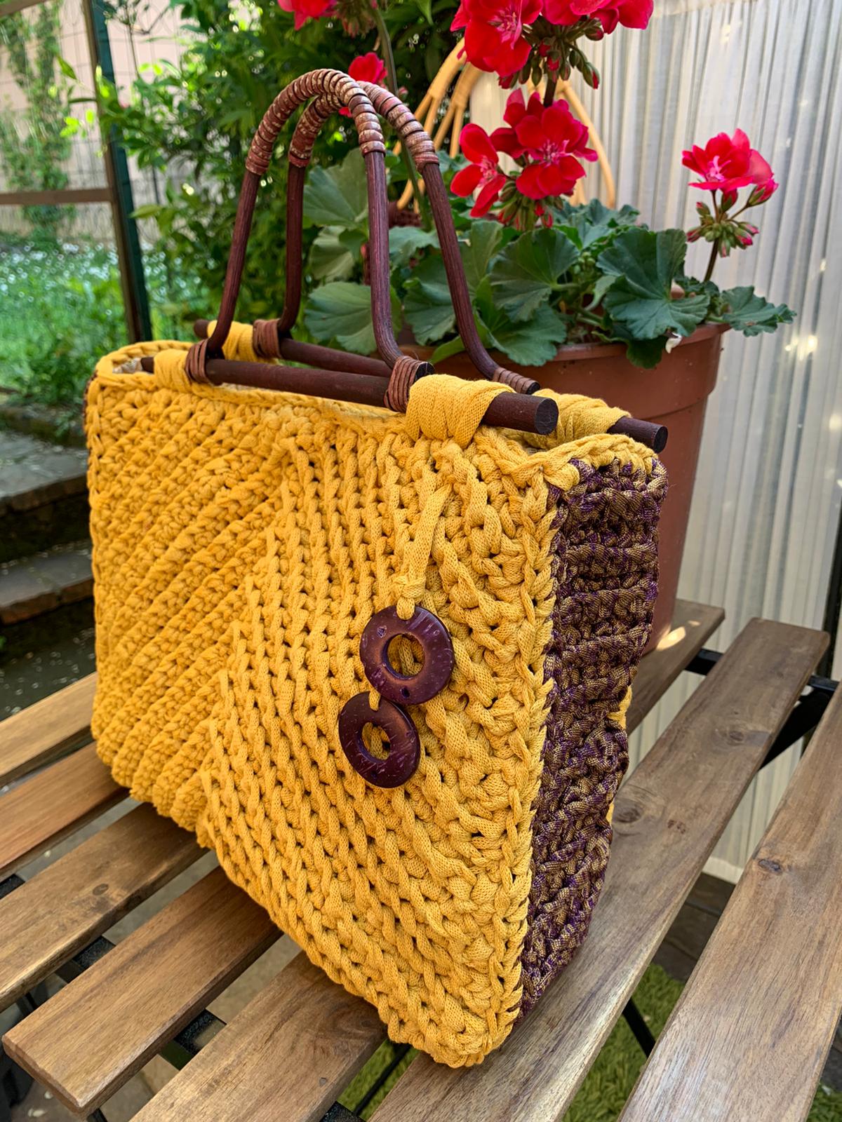 Shopper Lady - giallo senape