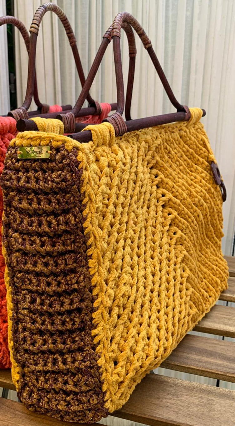 Shopper Lady - giallo senape