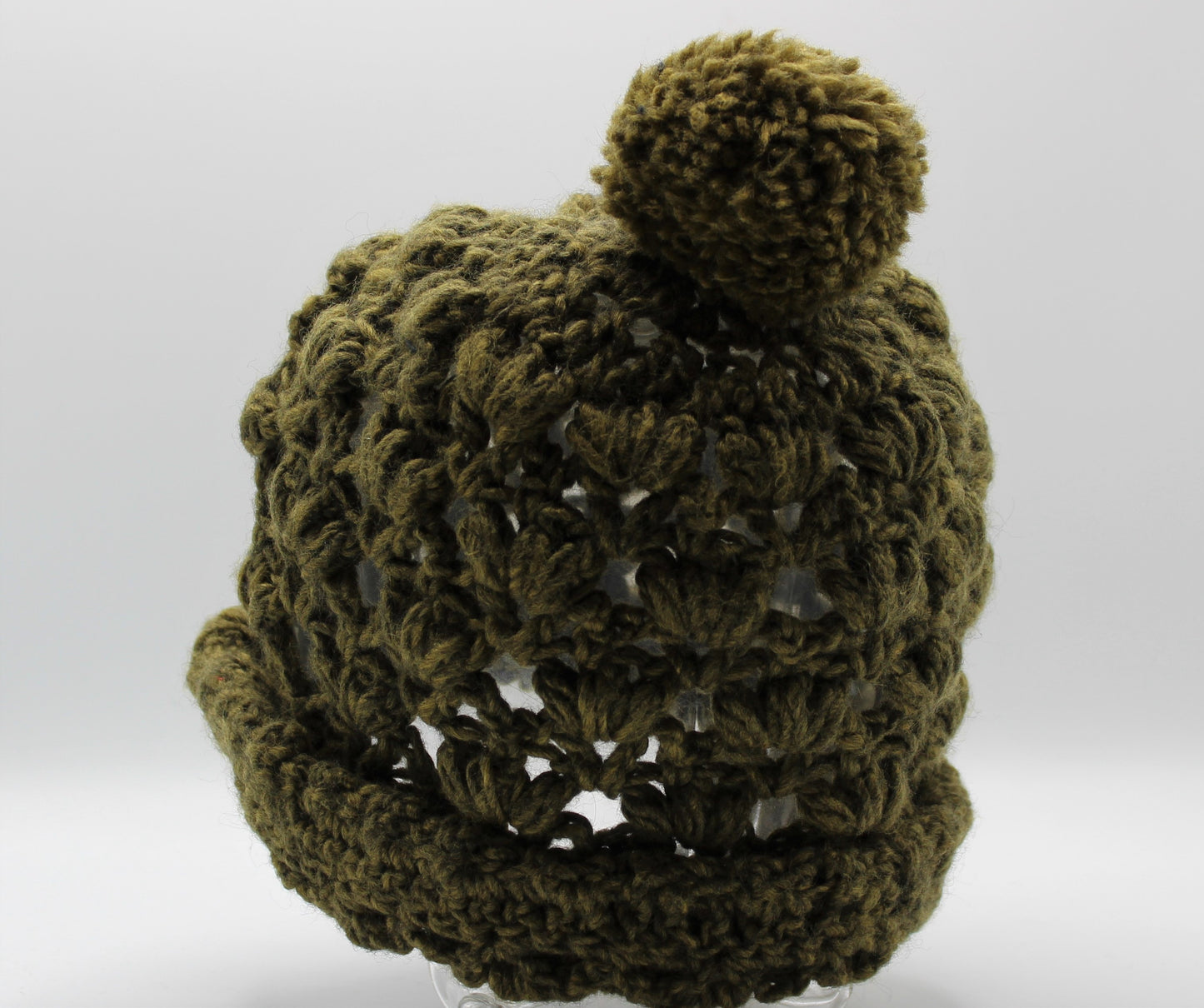 Cappello a punto ventaglio con ponpon - SU ORDINAZIONE