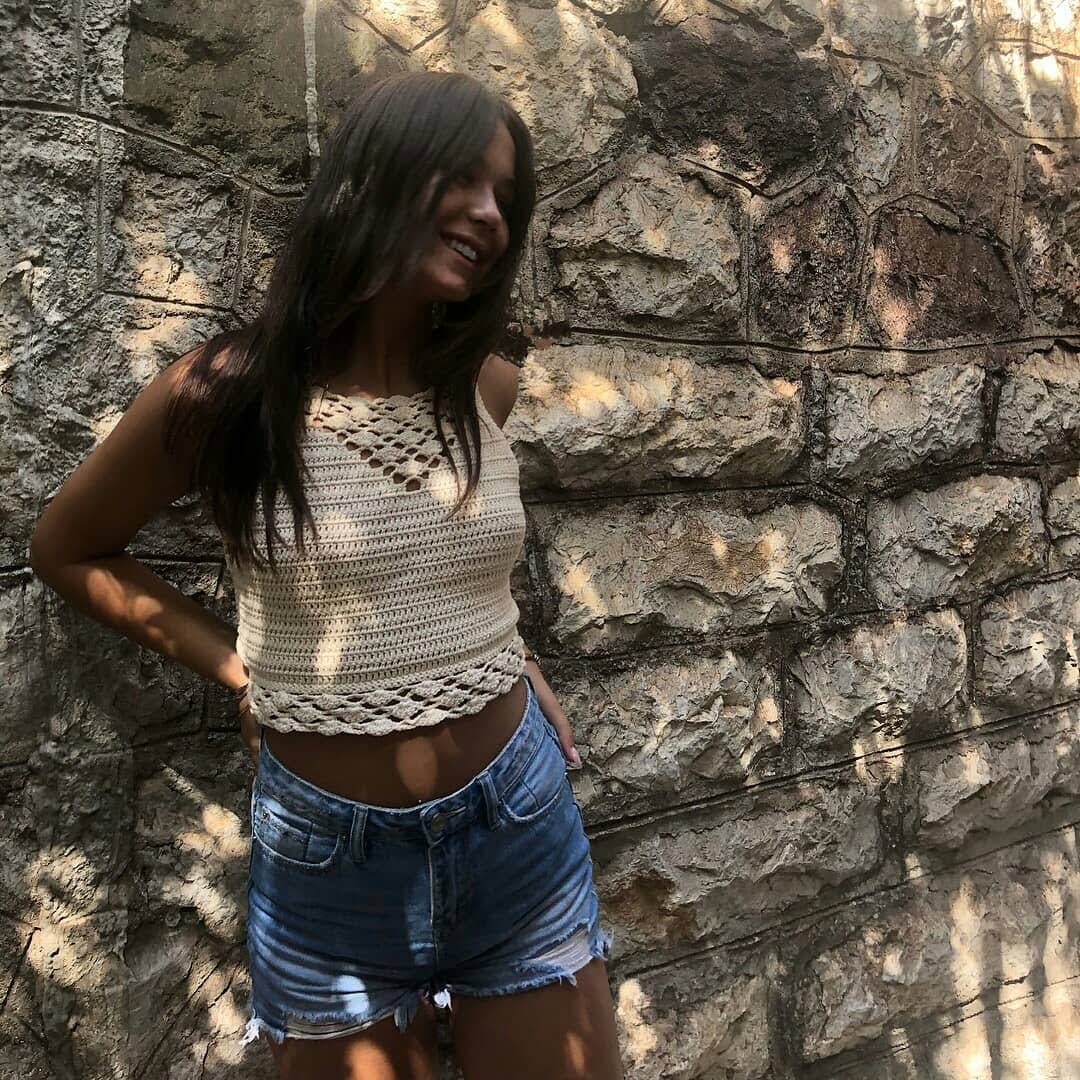 Crop Top crochet - Panna