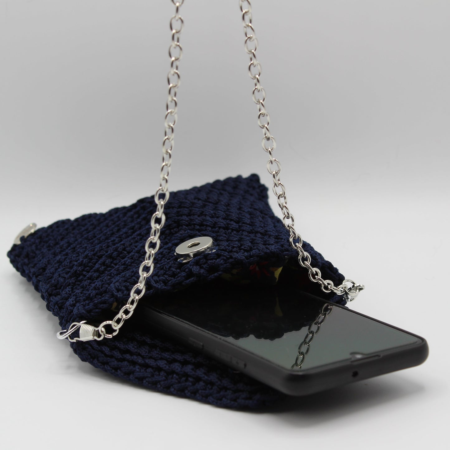 Portacellulare con tracolla - Blu
