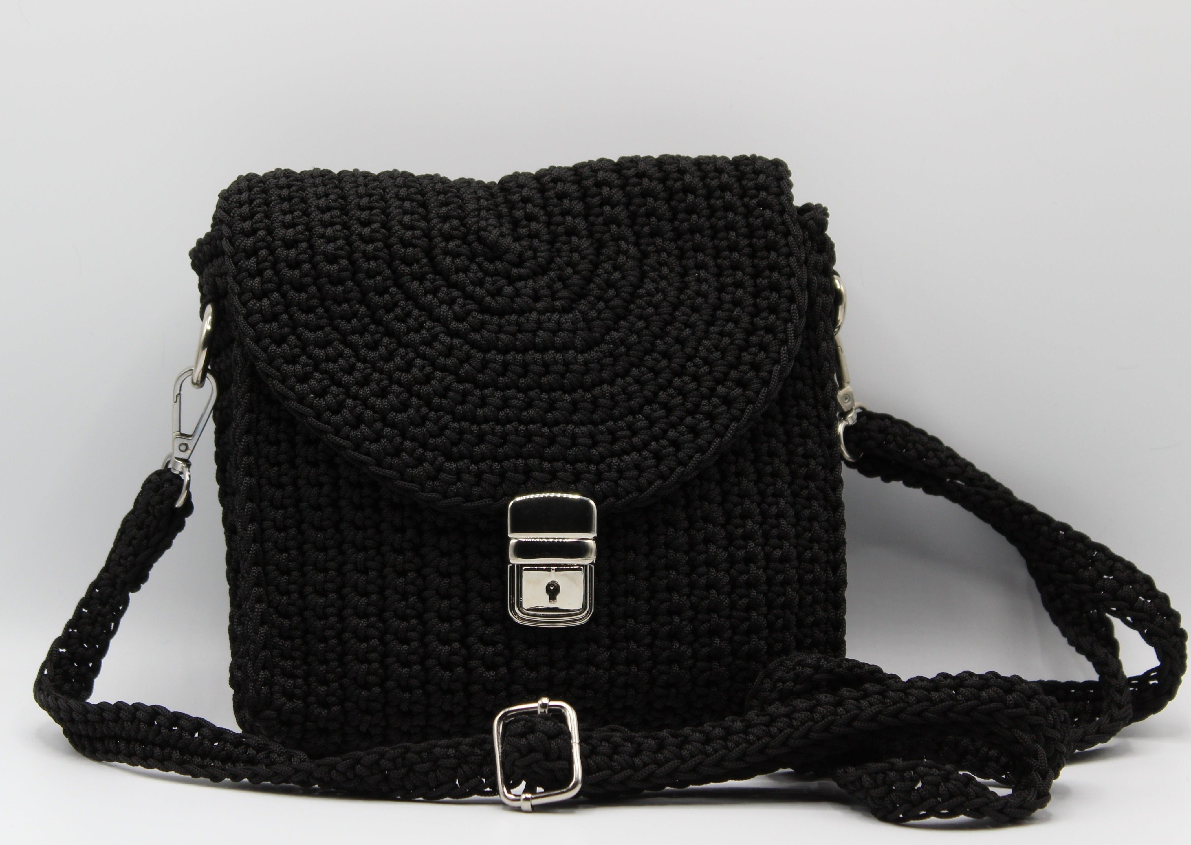 Pochette con tracolla Unisex - Nero – creazioni_elena