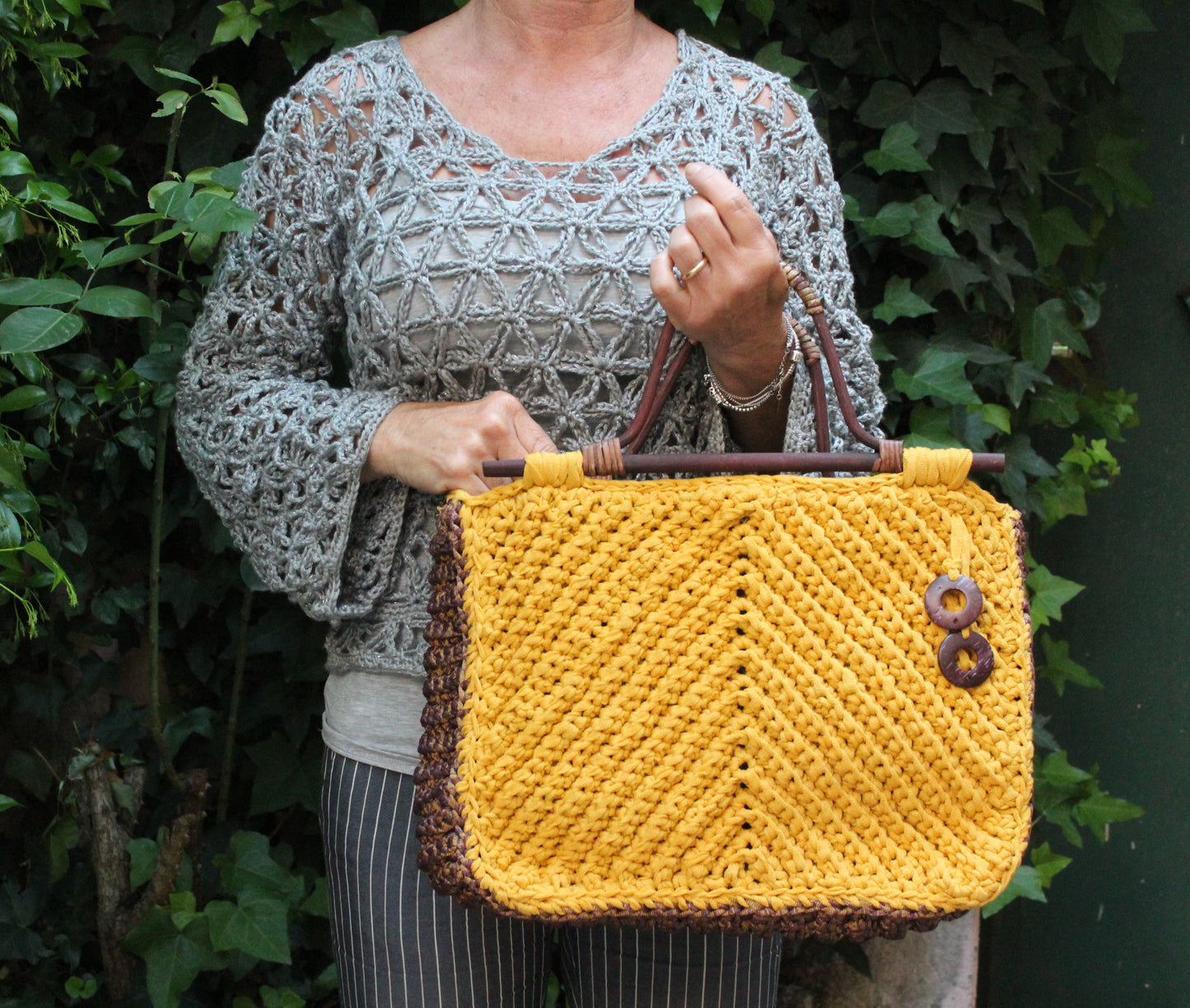 Shopper Lady - giallo senape