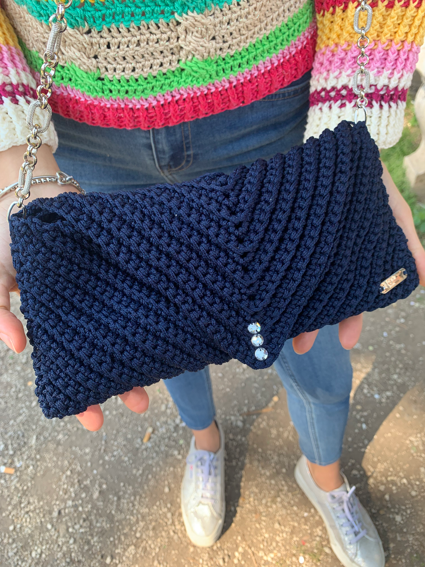 Pochette Envelope- Blu