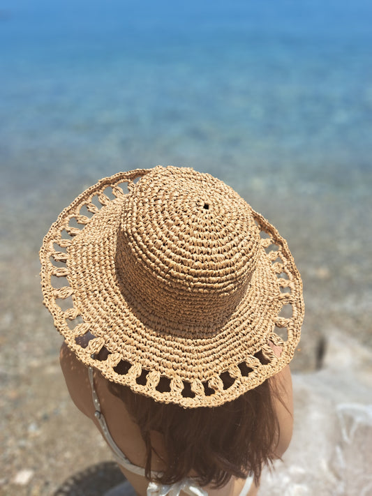 Cappello in Rafia Naturale