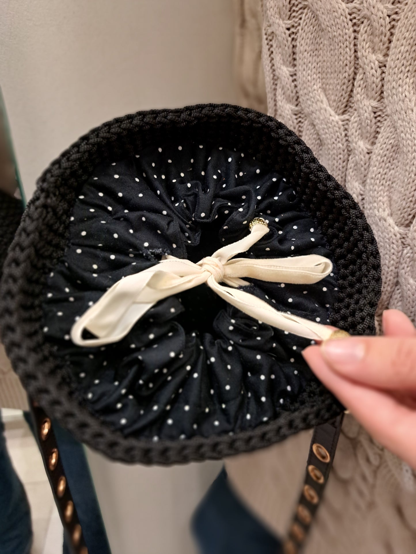 Borsa secchiello con tracolla