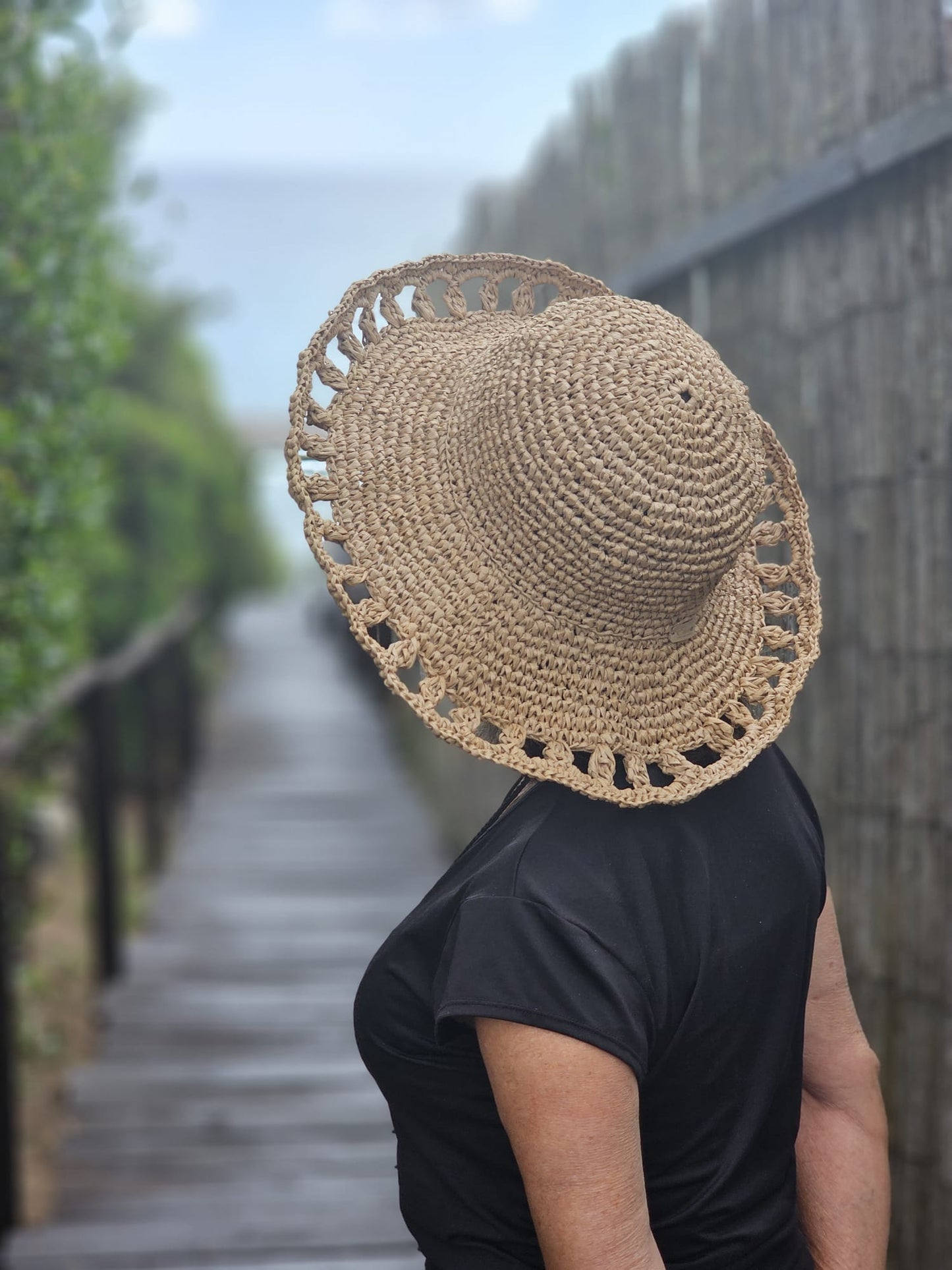 Cappello in Rafia Naturale