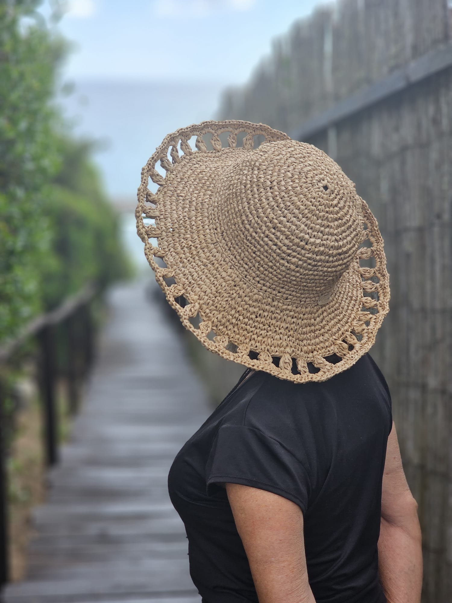 Cappello in Rafia Naturale