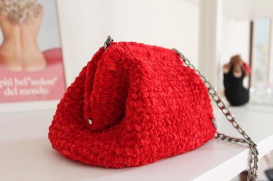Clutch in Fettuccia Rossa