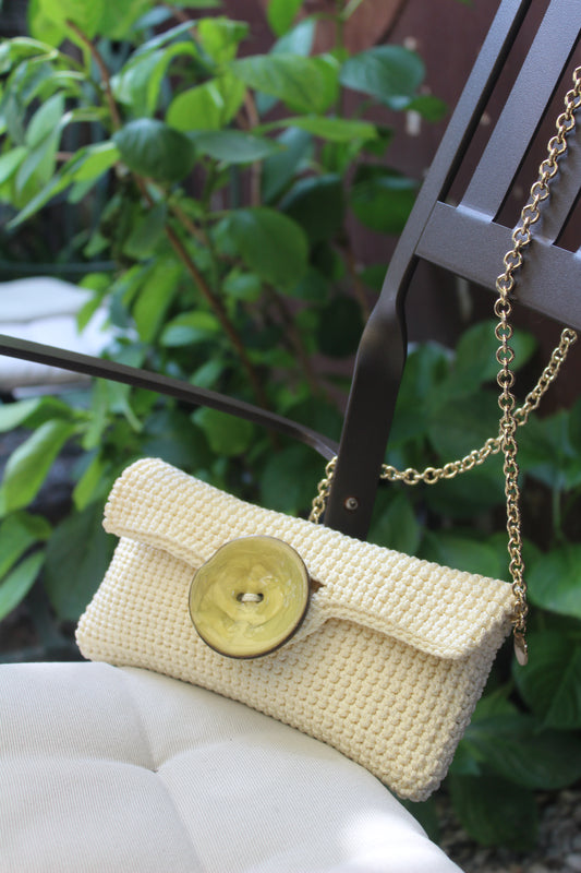 Pochette Big Button Peonia