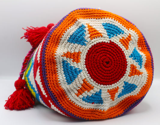 Bucket Crochet Bag Maxi con Tracolla