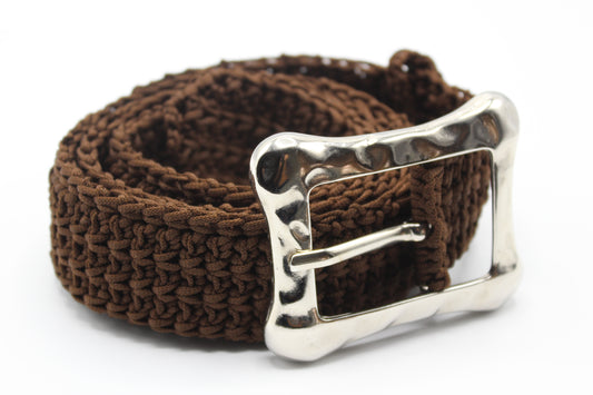 Cintura Crochet Marrone