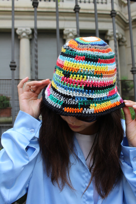 Cappello alla Pescatora Scrappy Black