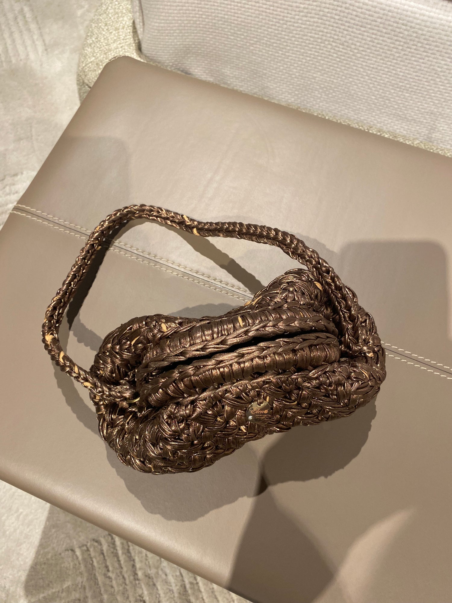 Pepita - Mini Clutch Bronzo
