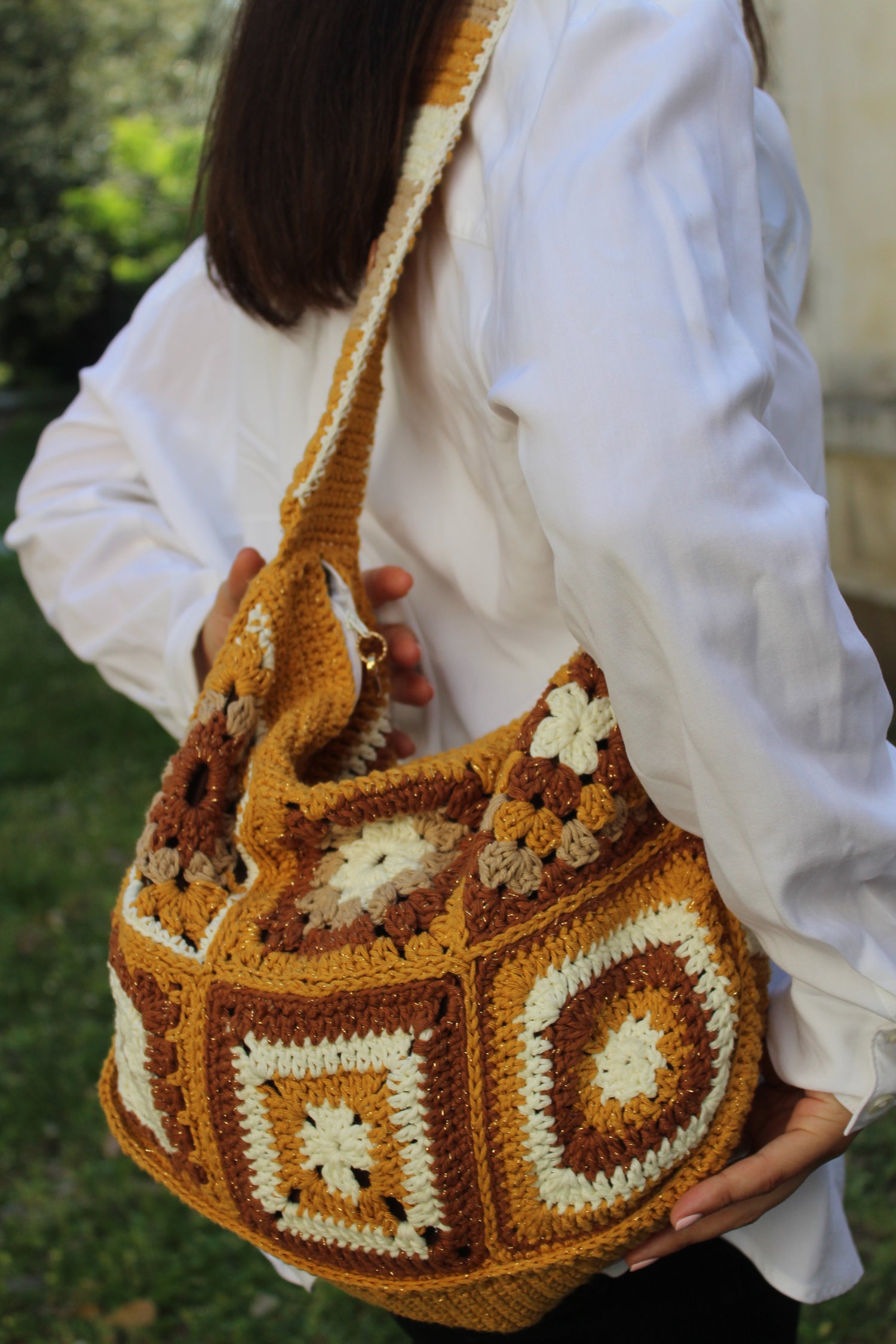 Granny Bag Sunflower - Ocra